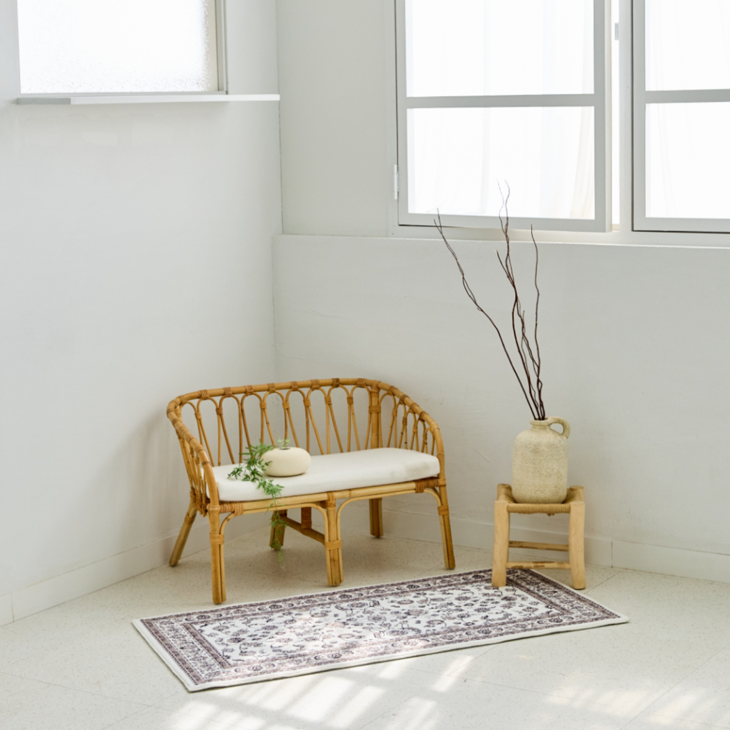 스타일러그 북유럽 모던 클래식 카페트 메트 올오버 샌드스톤, 50x110cm