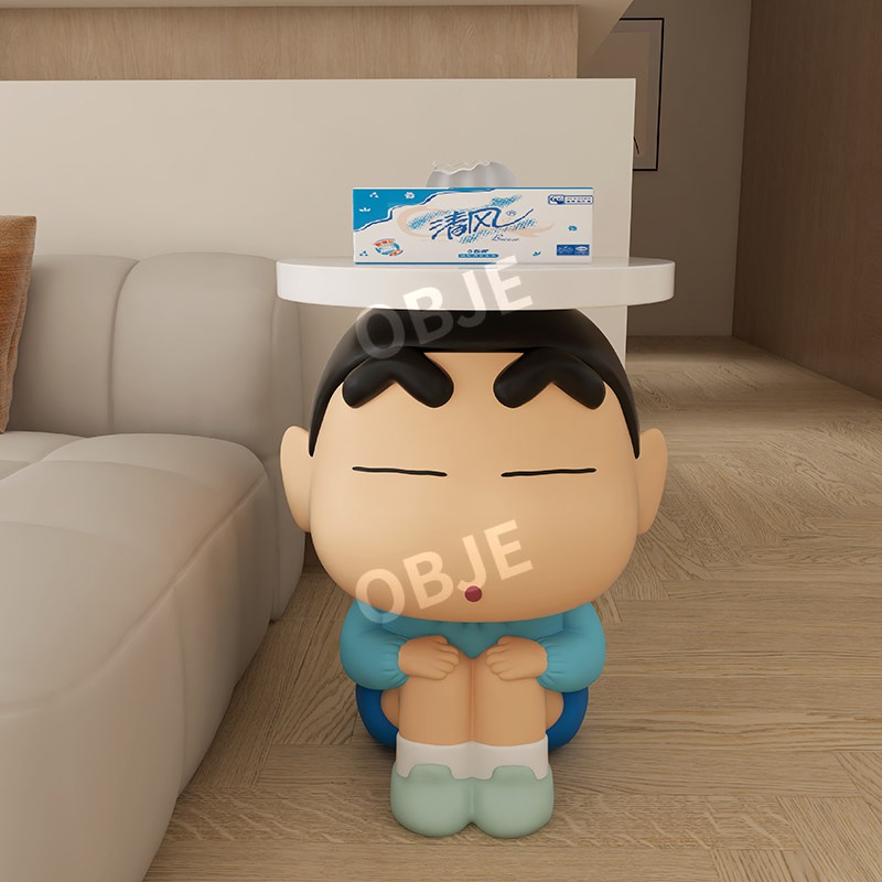 오브제 크레용 신짱 미니 사이드 테이블 거실 소파 코너 커피테이블 장식 - 상세 이미지 5