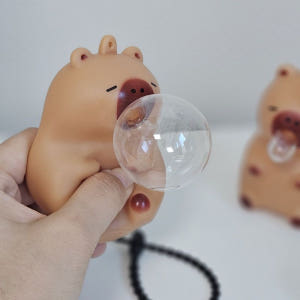 풍선부는 카피바라 말랑이 풍선껌 스퀴시 모찌 인형 귀여운 키링 스트레스 ... 솔직 후기 | 실사용자 리뷰 분석 - 상품 이미지 1