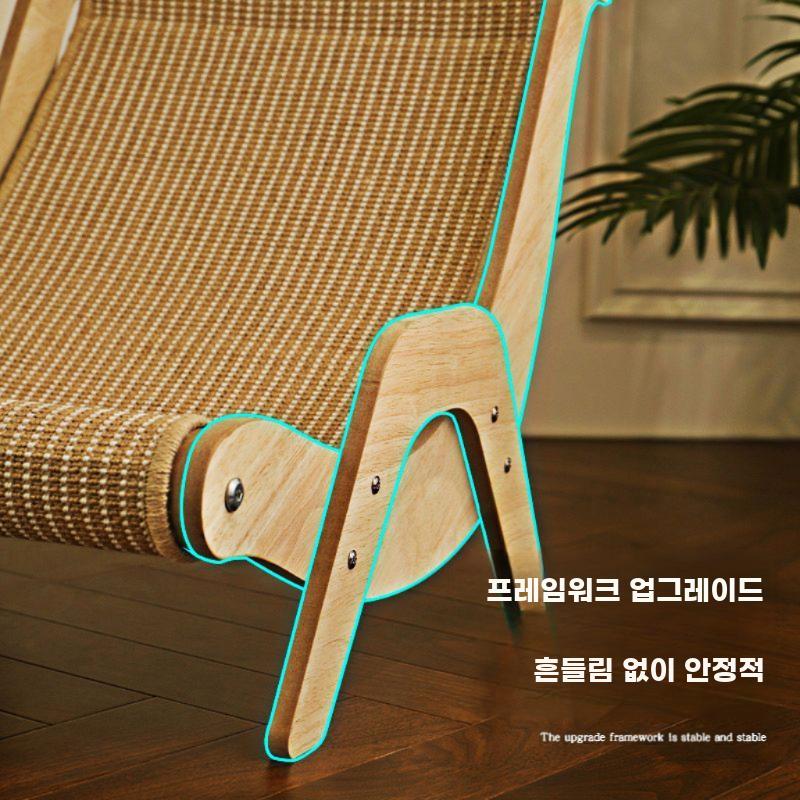 고양이 의자 원목 반려묘 좌석 편안한 냥이집 등받이 - 상세 이미지 5