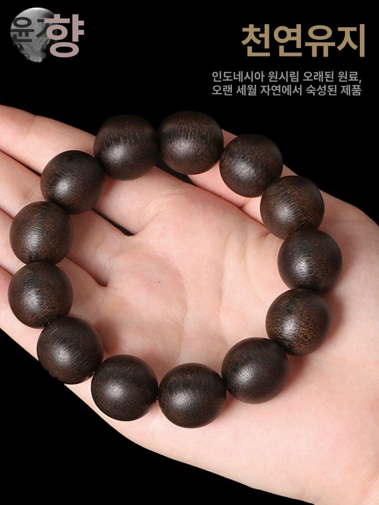 인도네시아 침향 단주 염주 팔찌 침향나무 반야심경 침수 노목-13mm 16개-18g - 상세 이미지 2