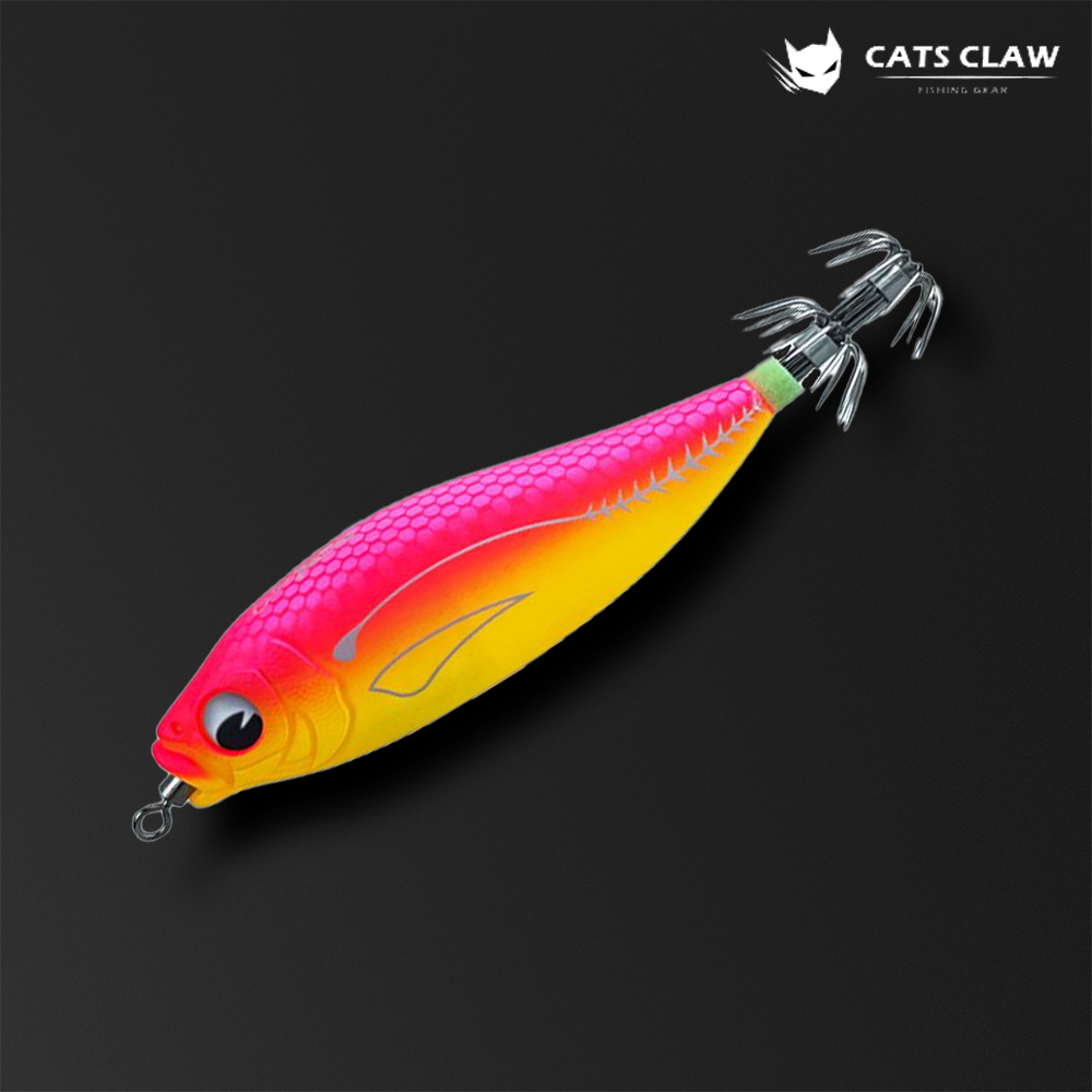 캣츠크로우 모잉 롤링에기 수평에기 심해 갑오징어 쭈꾸미 07_핑크옐로우, 70mm