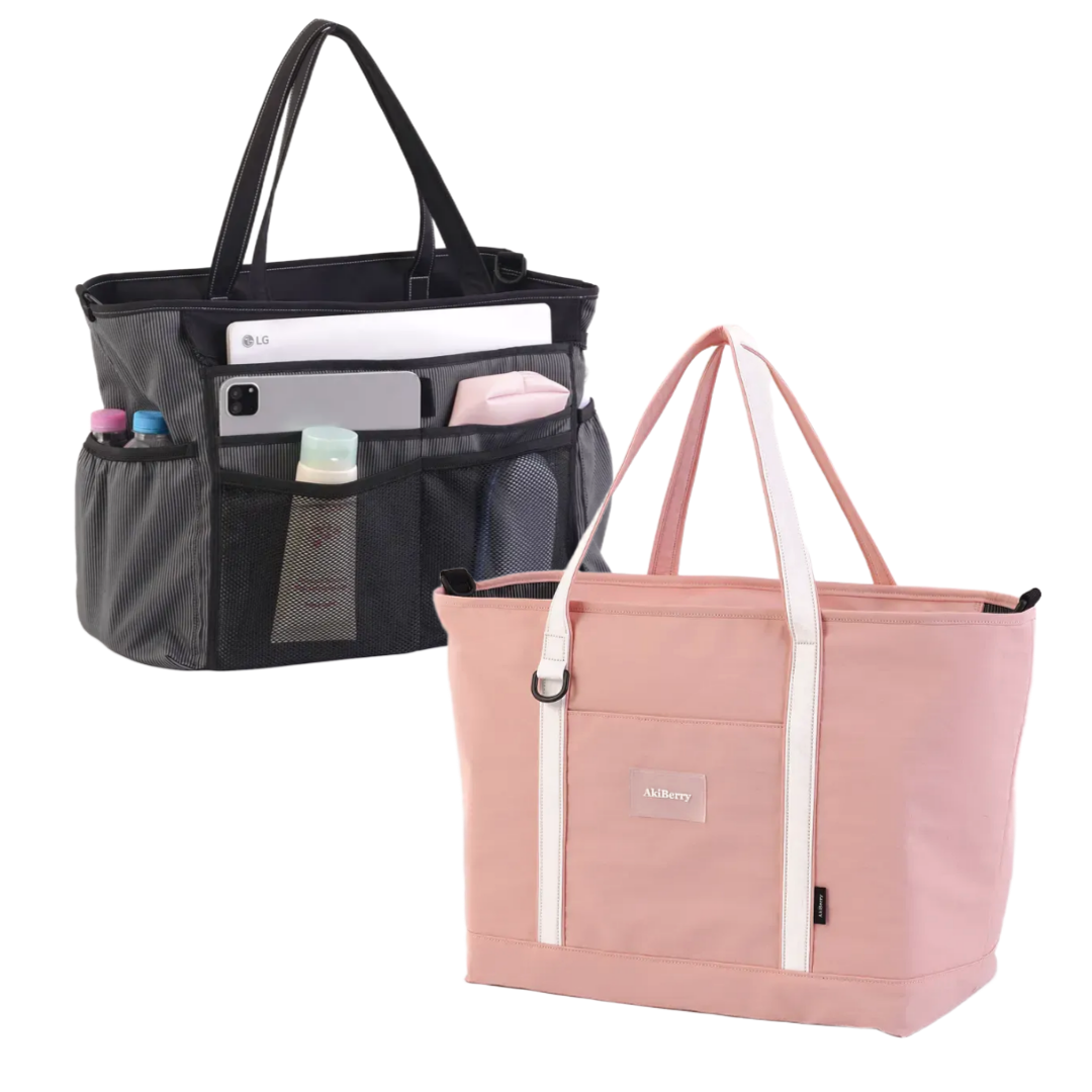 아키베리 리브백 / 기저귀가방 가벼운 방수 보냉 포켓 보부상 숄더백