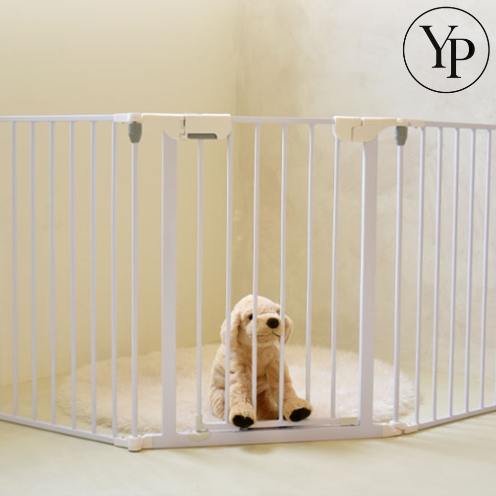 애견 안전 문 펜스 3각 6각 애견 방충망 칸막이 고양이 강아지 현관 공간 분리 케이지