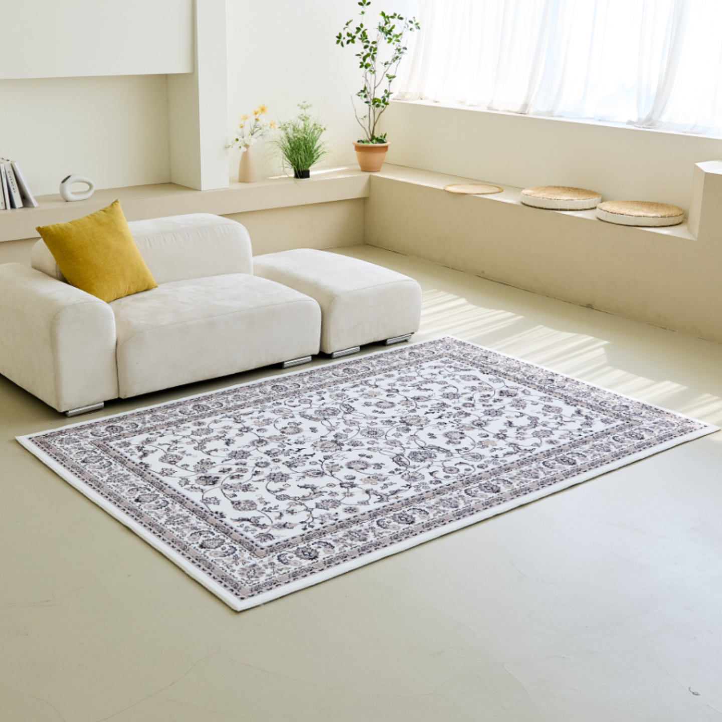 스타일러그 북유럽 모던 클래식 카페트 메트 올오버 샌드스톤, 100x150cm