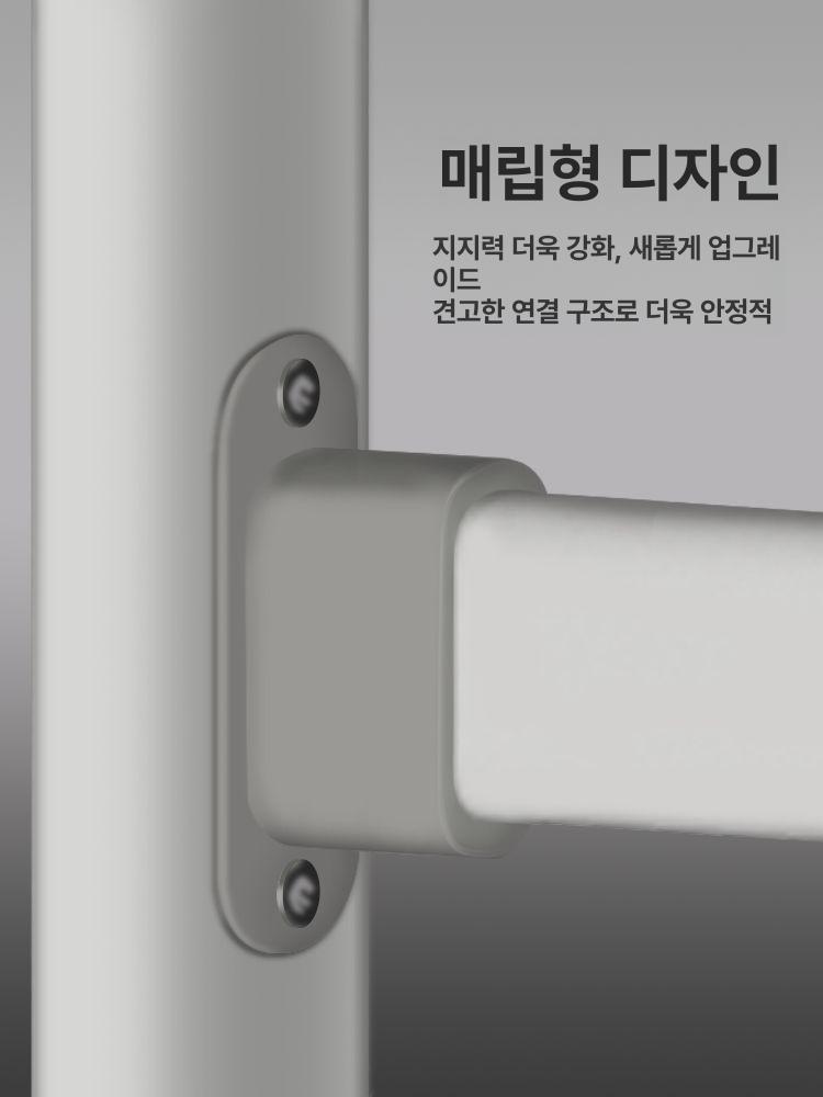 화이트보드 거치대 이동형 접이식 보드판 대형 바퀴달린 단면 브래킷 스탠드칠판 칠판 일반 B101 - 상세 이미지 4