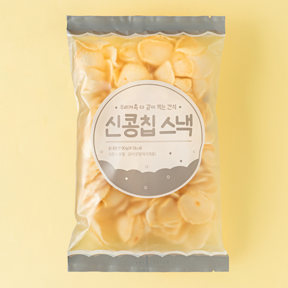신콩칩스낵 90gX6개  옛날과자간식 카사바칩 소포장 뻥튀기 - 상세 이미지 5