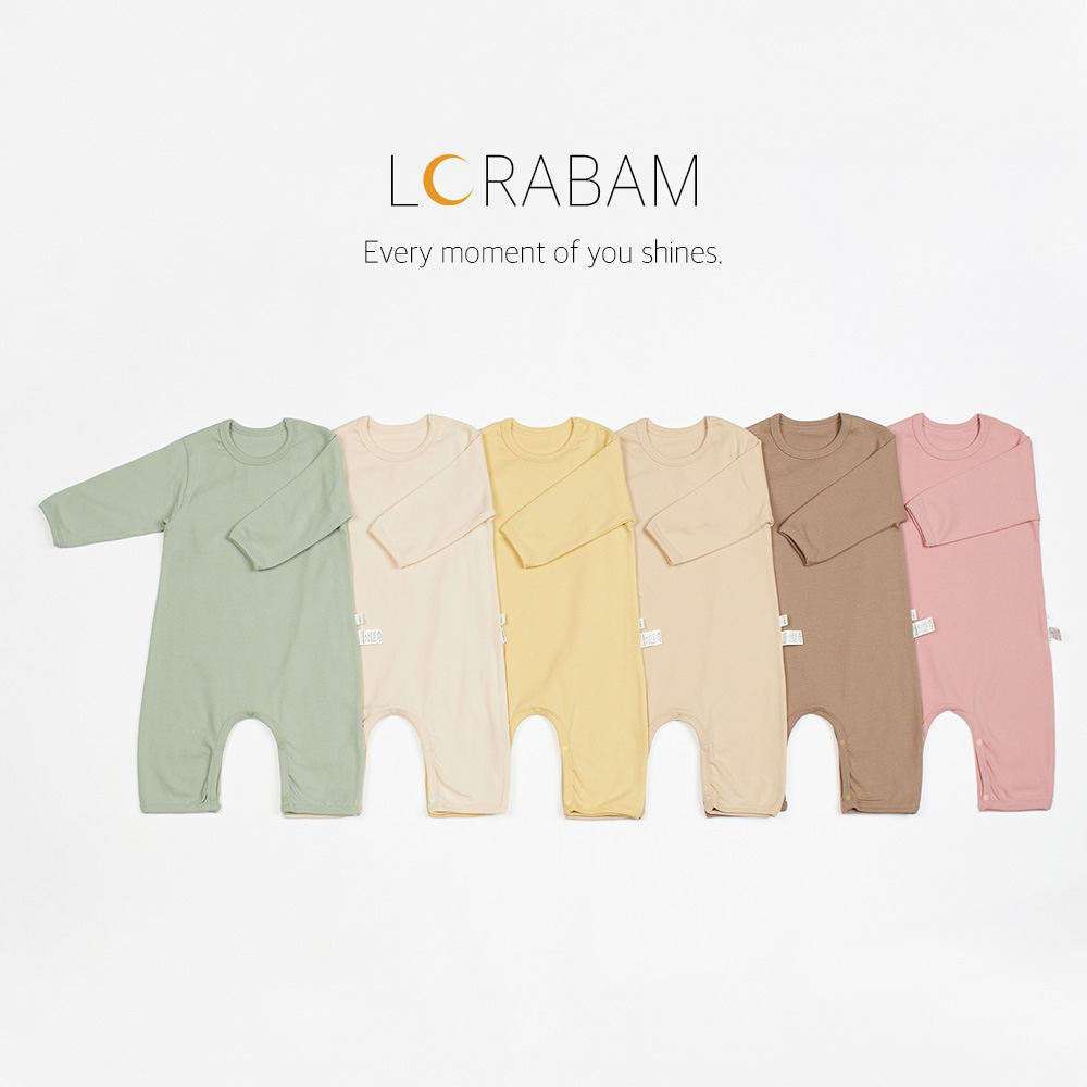 로라밤 로라밤 에브리 바디슈트 유아 아기 신생아 봄 가을 50일 100일 우주복