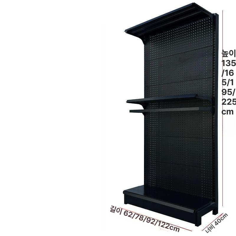 철제 타공판 걸이대 악세사리 타공보드 판매대 거치대 이동식 소품 78x36x135cm - 상세 이미지 2