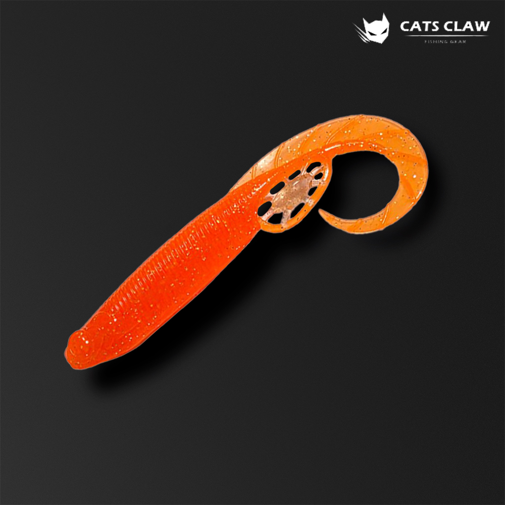캣츠크로우 모비딕테일 광어 다운샷 웜 광따웜 광어다운샷 021_오렌지실버, 12.7cm(5인치) - 메인 이미지