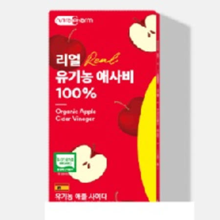 진스샵 스페인 유기농 사과 초모 식용 식초 과일 애사비 애플 사이다 비니거 제품 15포