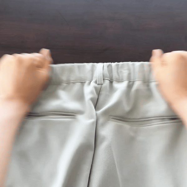 남자와이드슬랙스 남자밴딩슬랙스 통넓은바지 이미지 7