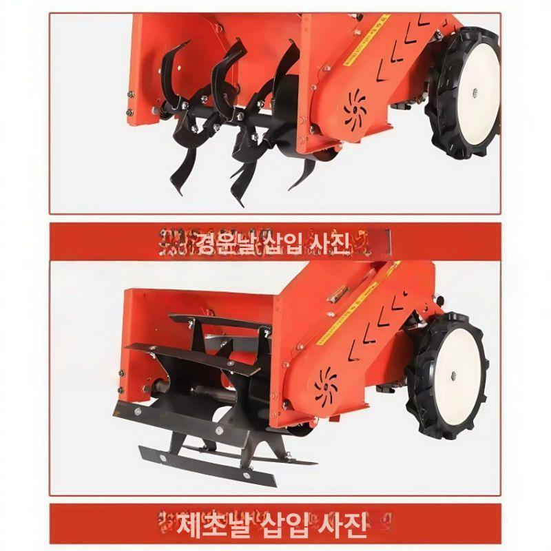 가솔린 엔진 제초기 배낭식 주행식 다기능 깍기 자주식 예치기 배낭 농업 30폭 2WD 단일 바퀴+제초기+쟁기 - 상세 이미지 4