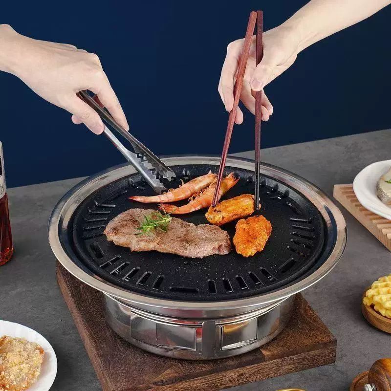 무카타 불판 태국 무카타그릴 요리 냄비 샤브샤브 고기 대형 샤브샤브 구이 통합 냄비+바베큐 - 상세 이미지 3