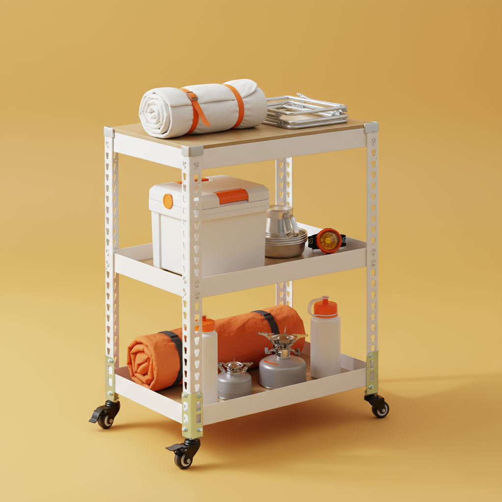 바퀴선반 바퀴달린선반 이동식 트롤리 수납 대형 틈새 북카트 스피드랙 3단 303075