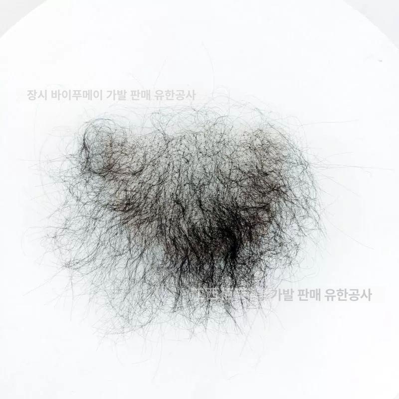 패드 음모 무모증 여성 인조털 수영장 가발 내추럴 블랙 - 상세 이미지 4