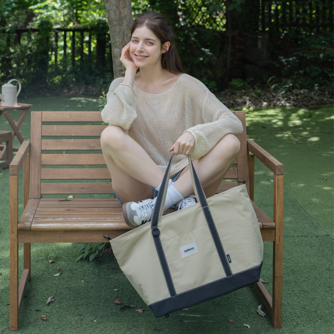 아키베리 리브백 / 기저귀가방 가벼운 방수 보냉 포켓 보부상 숄더백