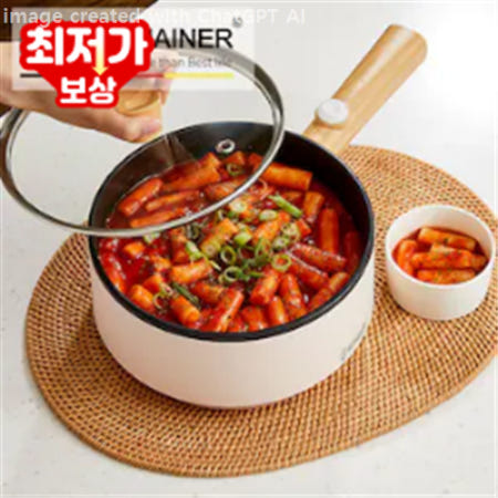 (리뷰 필러 증정)[가이타이너] 베이글 전기 멀티 쿠커 GTKMP-1000 만능 미니 쿡 라면 냄비