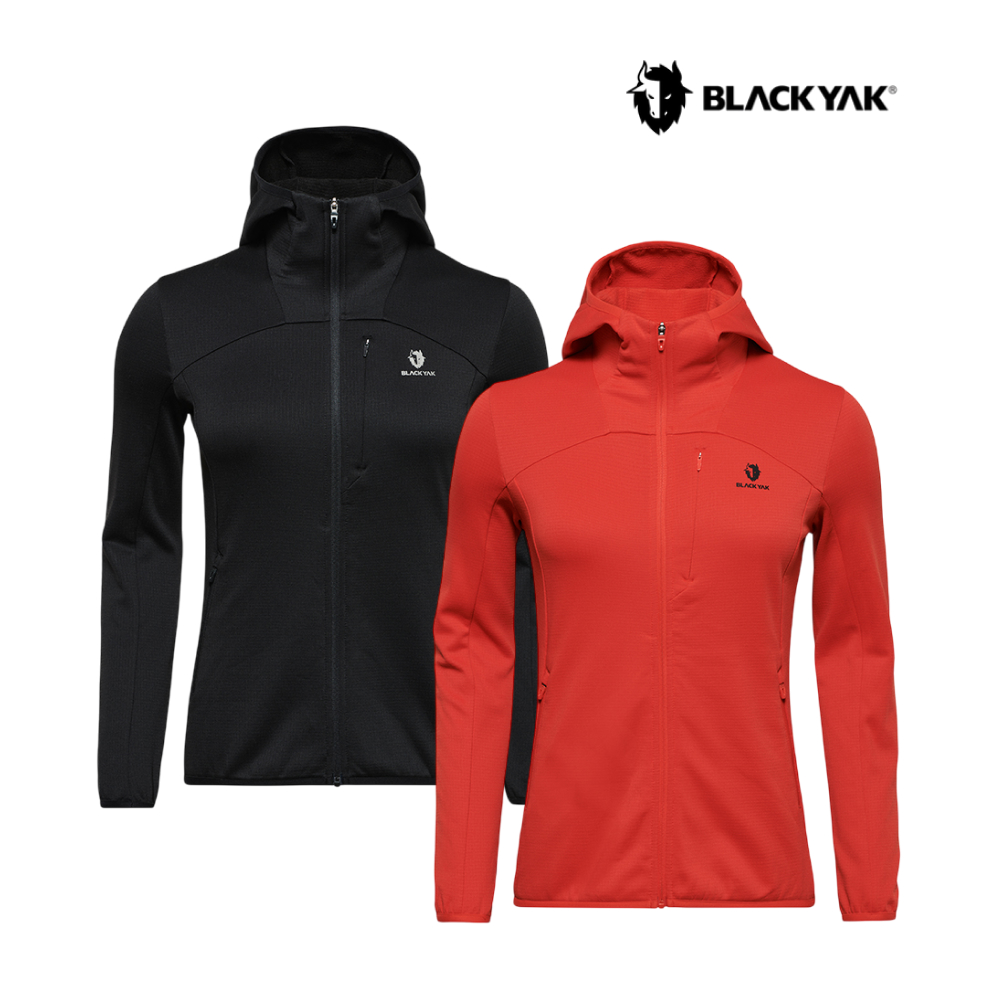 블랙야크 여성 그리드 후디 자켓 바람막이