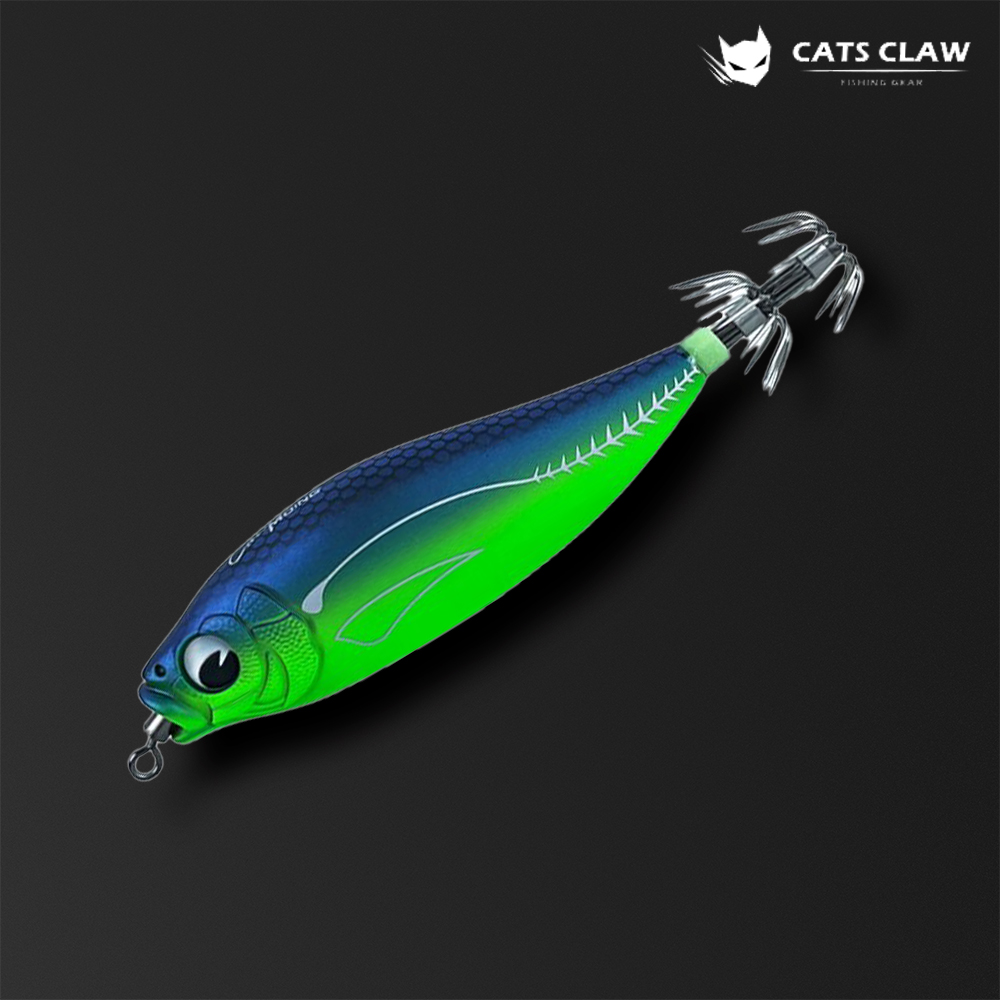 캣츠크로우 모잉 롤링에기 수평에기 심해 갑오징어 쭈꾸미 08_퍼플그린, 70mm