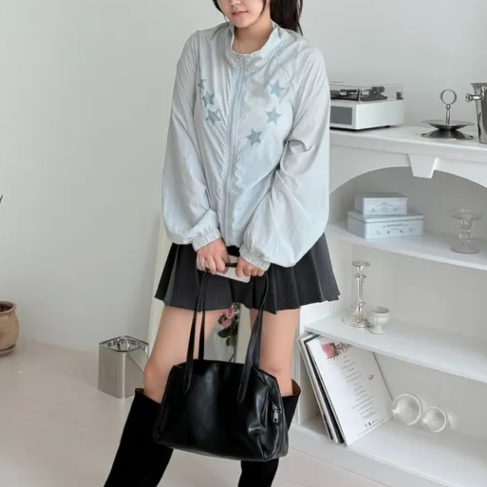 여자 얇은 간절기 경량 자외선 차단 UPF50+ 바람막이 - 상세 이미지 5