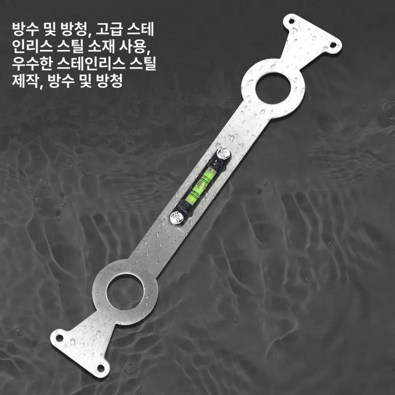 온수 냉수 레벨러 기본 파이프 수평 레벨링 샤워 2개 스테인리스스틸 재질 샤워 헤드 - 상세 이미지 3