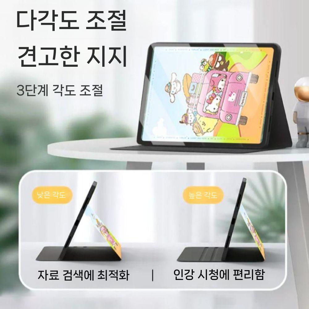 샤오신 패드 프로 GT 케이스 고양이 케릭터 실리콘 접이식 거치대 커버 - 상세 이미지 3