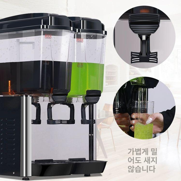 슬러시기계 업소용 메이커 냉음료 디스펜서 음료 뷔페 카페 칵테일 단일냉각 식혜 식당 쌍통 단냉 - 상세 이미지 4
