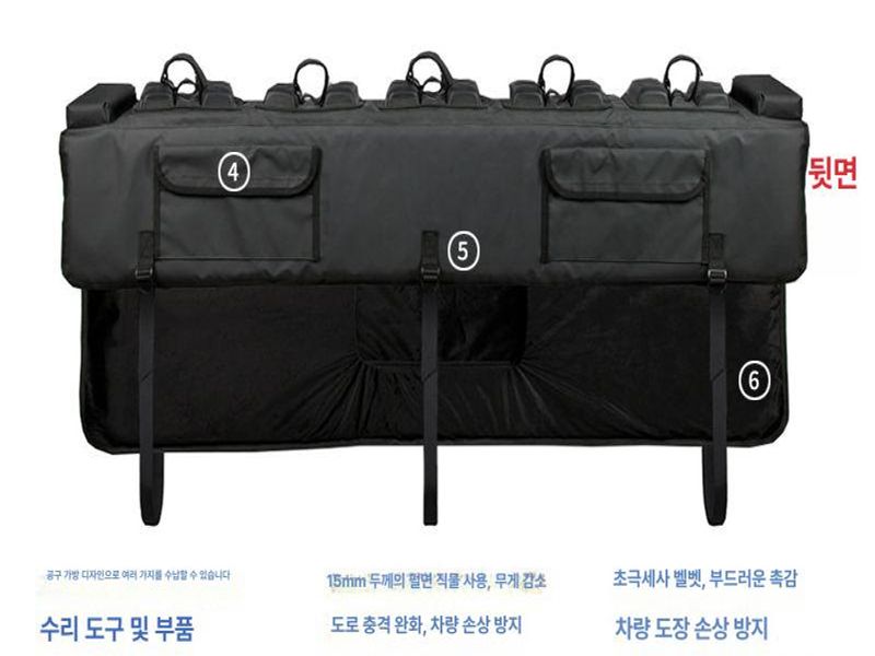 픽업 트럭 자전거 패드 거치 거치대 차량용 적재 6인승 길이160 - 상세 이미지 4
