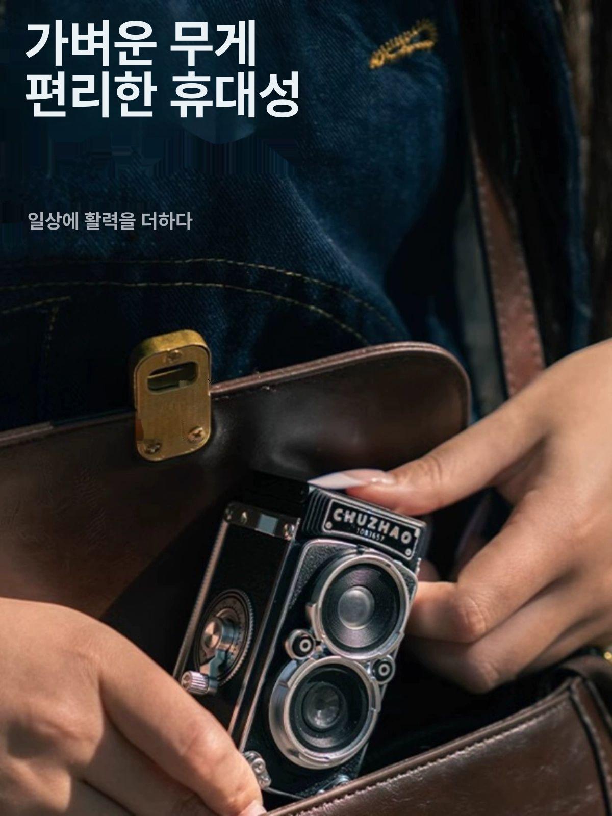 토이 카메라 클래식 레트로 복고풍 디지털 카메라 공식 경량 럭셔리 포장 복고 16G - 상세 이미지 5