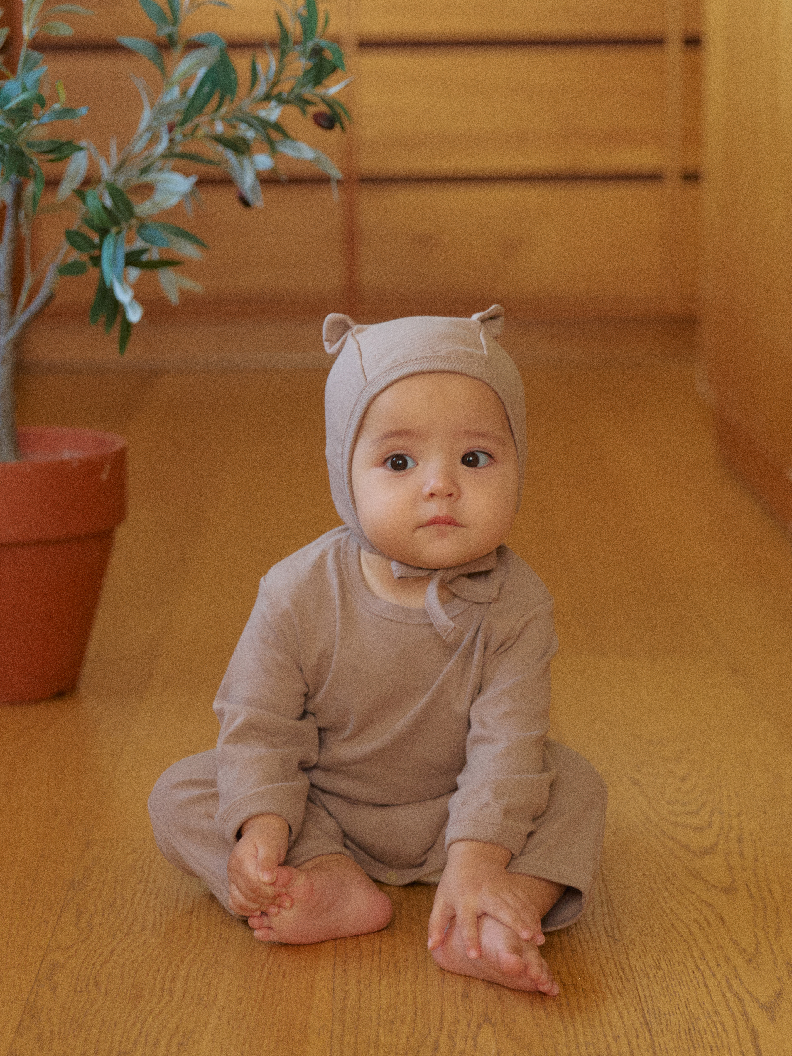 로라밤 컴포트 꼭지모자 봄 가을 겨울 50일 100일 셀프 유아 아기 신생아 크리스마스