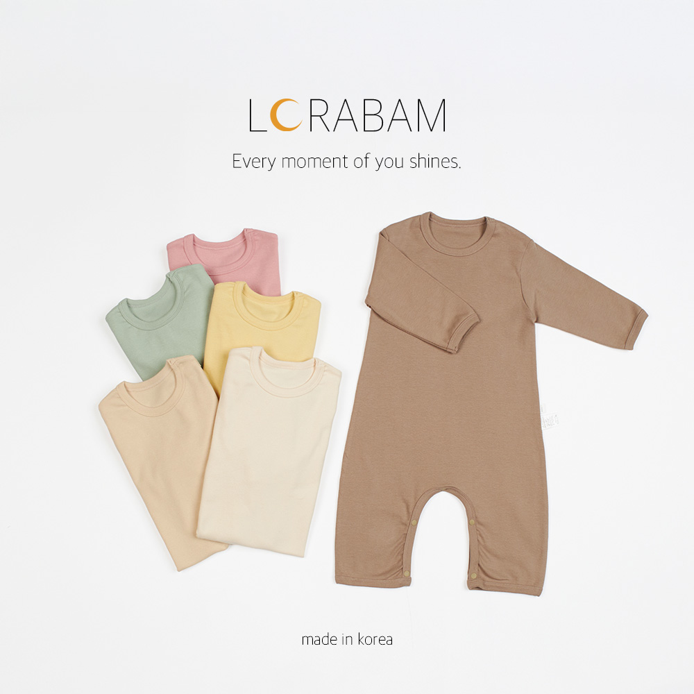 로라밤 로라밤 에브리 바디슈트 유아 아기 신생아 봄 가을 50일 100일 우주복