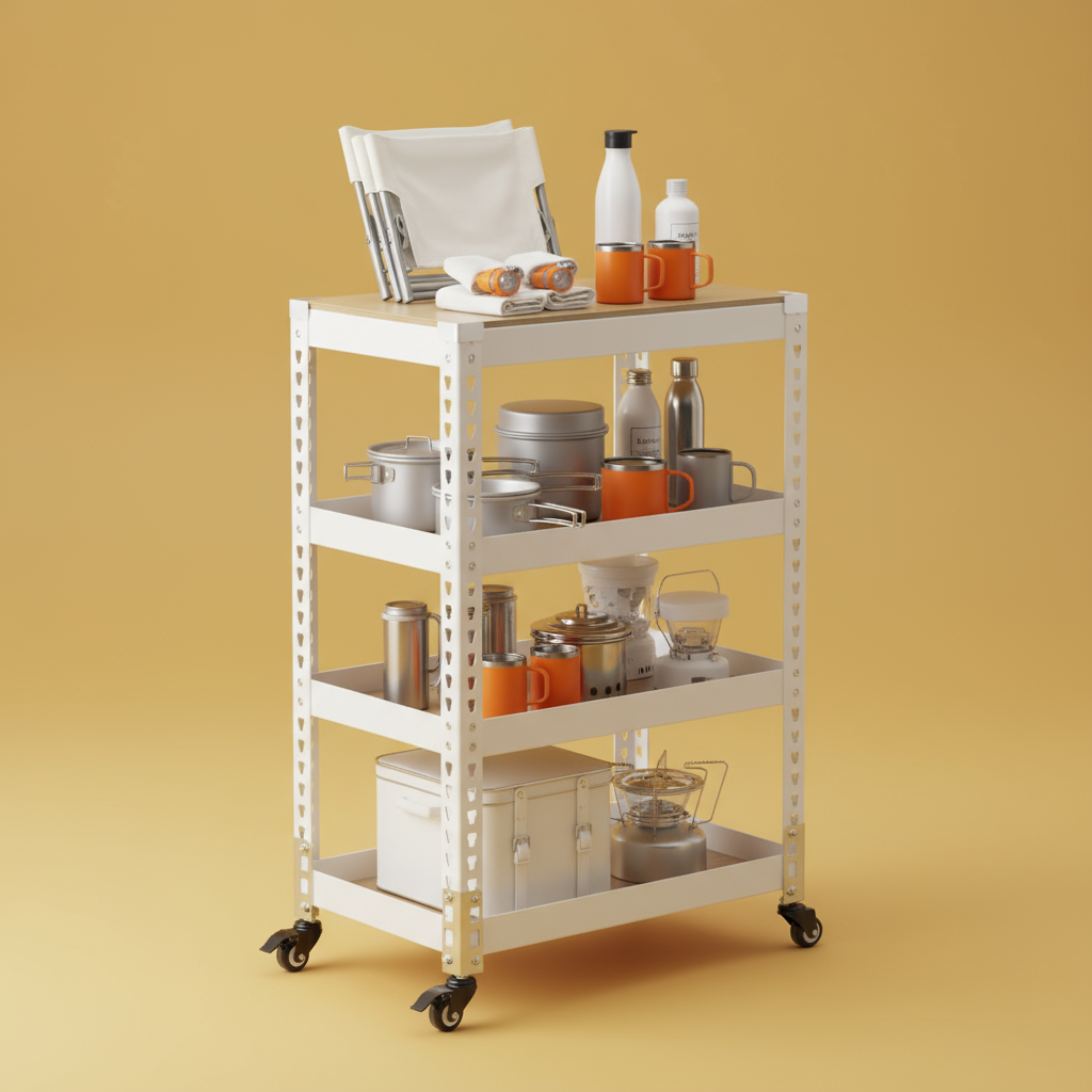 바퀴선반 바퀴달린선반 이동식 트롤리 수납 대형 틈새 북카트 스피드랙 4단 303090