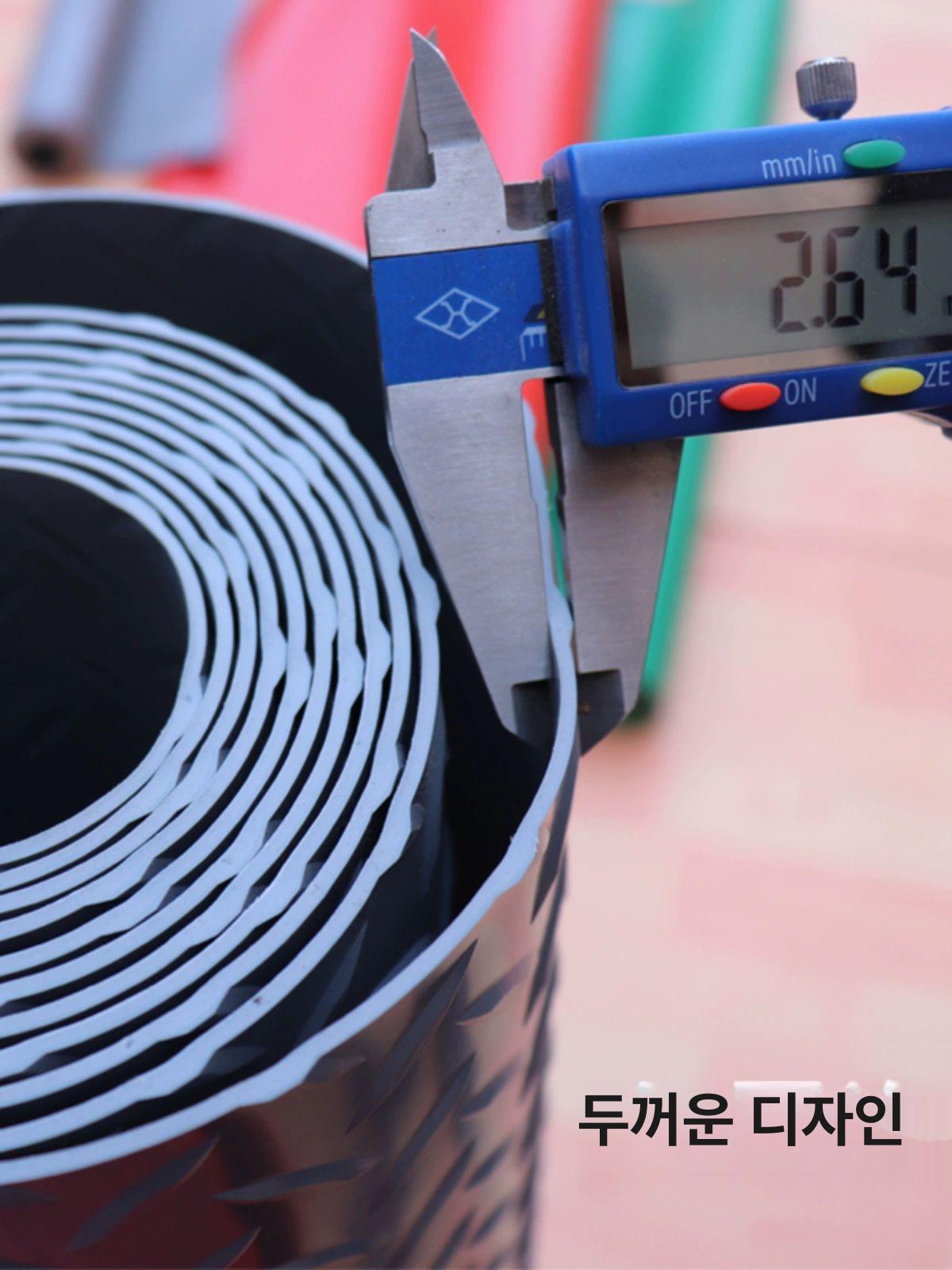 공업용 고무 바닥매트 방수 미끄럼방지 내마모 창고용 바닥재 3.5m 두꺼운 회색 소 2.5mm 15m 길이 - 상세 이미지 3