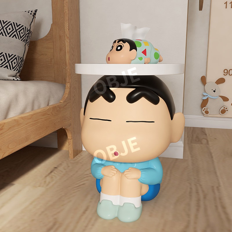 오브제 크레용 신짱 미니 사이드 테이블 거실 소파 코너 커피테이블 장식 - 상세 이미지 2