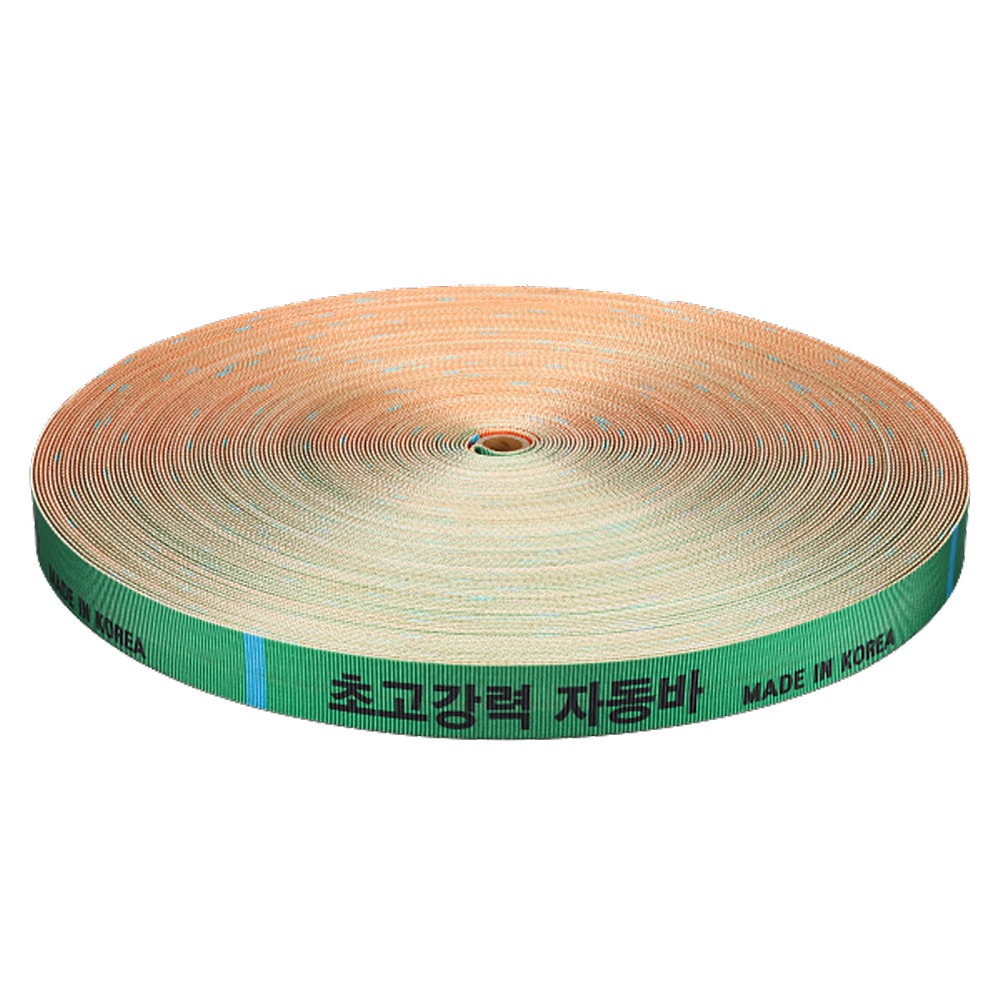 자동바 파워벨트 50mm 100M 녹색 트럭 화물차 적재물 고정바 - 상품 이미지