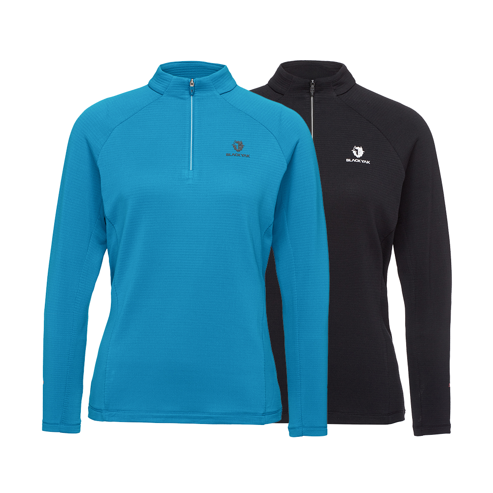 블랙야크 폴라텍 파워그리드 집업티 여성 등산복상의 티셔츠