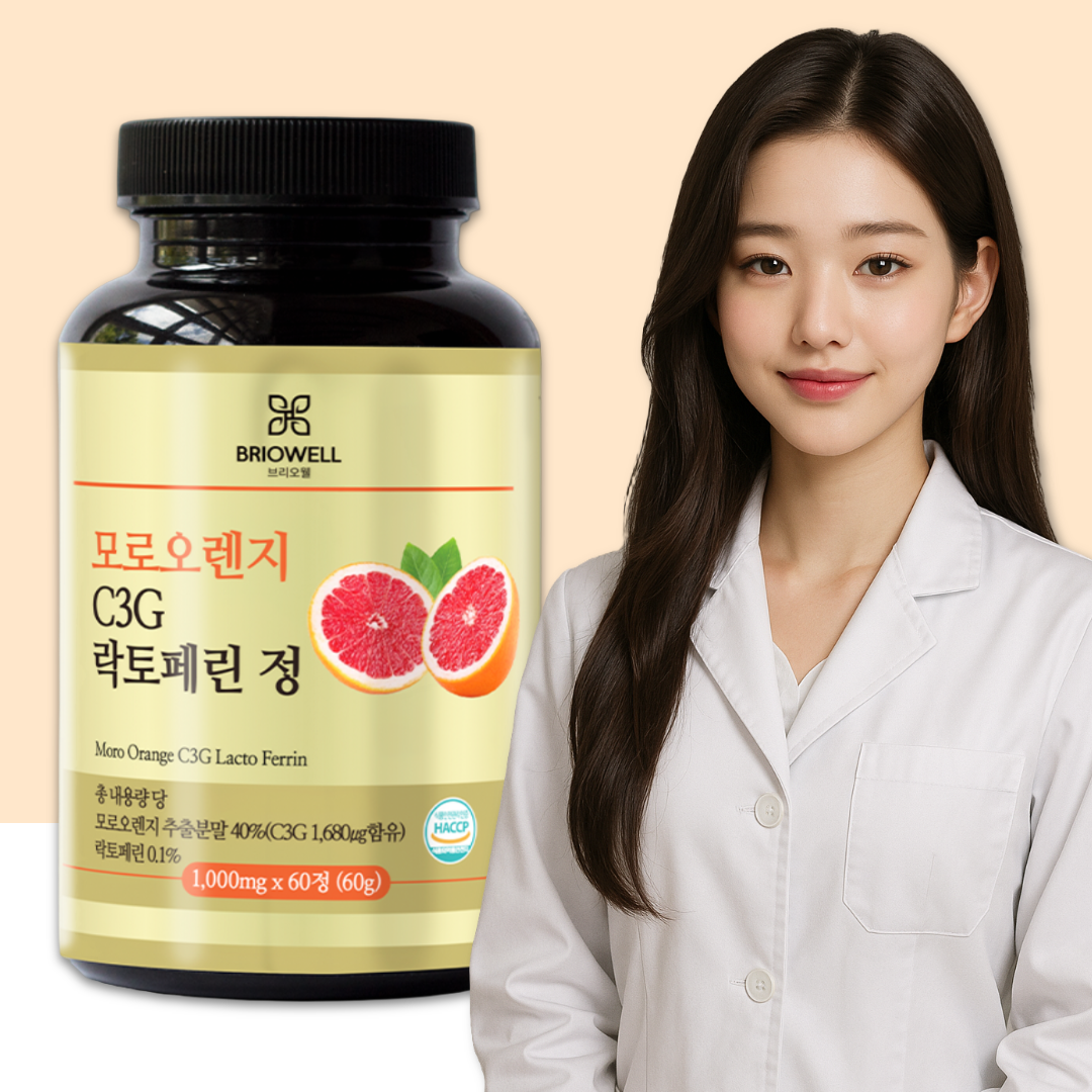 모르실 효능 모로실 모로오렌지 C3G 락토페린 프리미엄 HACCP 인증 60정, 1개
