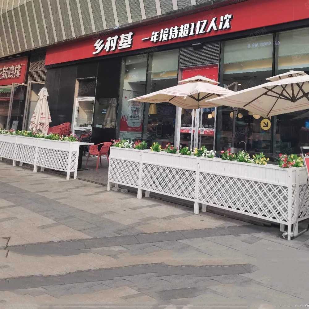 원목 화단 박스 야외 식물 선반 장식 파티션 울타리 100x25x90 이미지 6