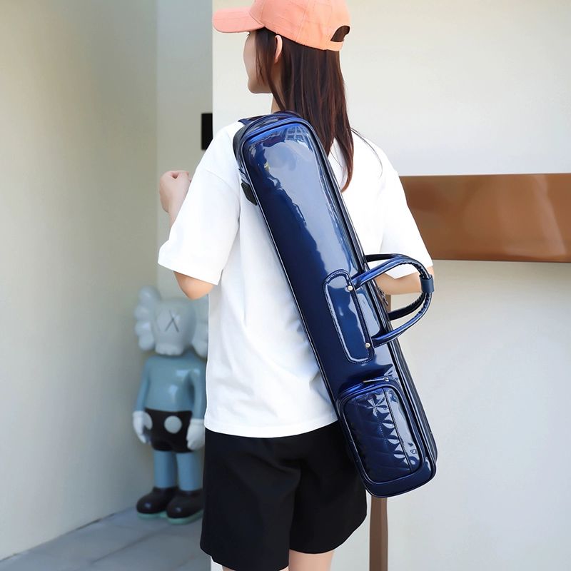 대금케이스 대금 보관함 플룻 플루트 악기케이스 악기 관악기 수납가방 파우치 국악기 75cm 단어깨 7개 와인레드 - 상세 이미지 4