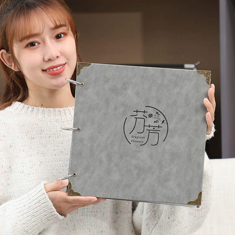 그림 보관함 스케치 정리 A2 작품집 미술 16인치 가죽 그레이.이야기 블랙카드 30장 60페이지 - 상세 이미지 3