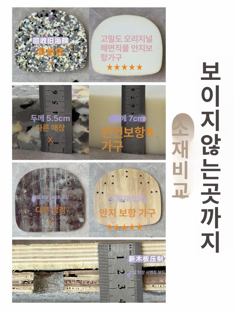 복고풍 높은등받이 아이랜드식탁의자 홈바의자 키높이 화산레드 실리콘 PU 가죽 55cm - 상세 이미지 4