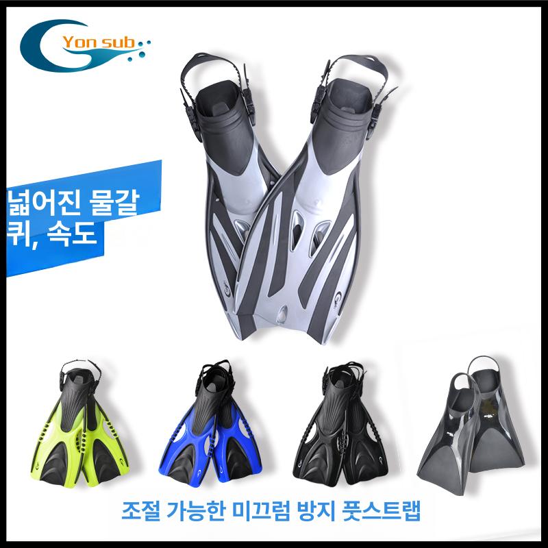 숏오리발 수영 숏핀 강습용 접이식 스노쿨링 오리발 물갈퀴 숏 강습 참고 스노클링 다이빙 실버그레이 S M 36-40 - 상세 이미지 2