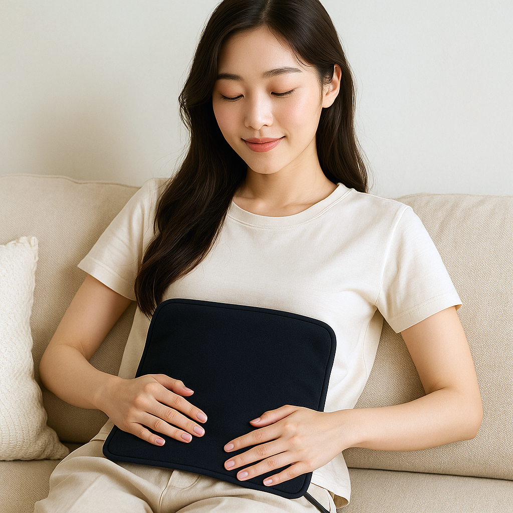 원적외선 휴대용 온열 찜질기 패드 허리 배 복부 온열기 꼬리뼈 엉덩이 생리통 찜질