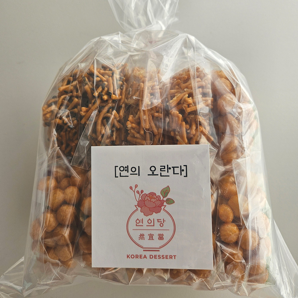 연의당 수제 오란다 실속형 10개입 견과 까불이 감태 전통과자 - 상품 이미지