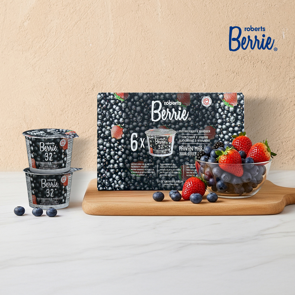 로버츠베리에 블랙커런트&딸기 야생 빌베리 스트로베리 1BOX