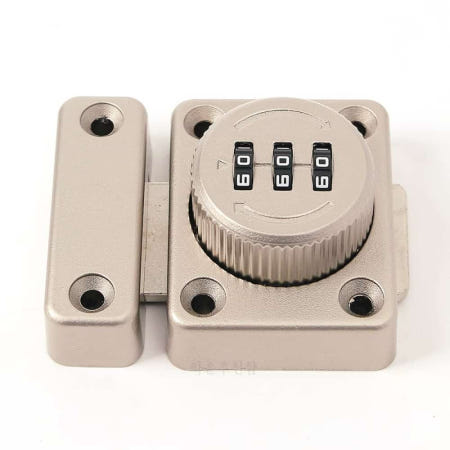 라운샵 비밀번호 여닫이문 잠금장치 실버 비밀번호사물함 문잠금장치 번호키 캐비넷번호키 사물함자물쇠