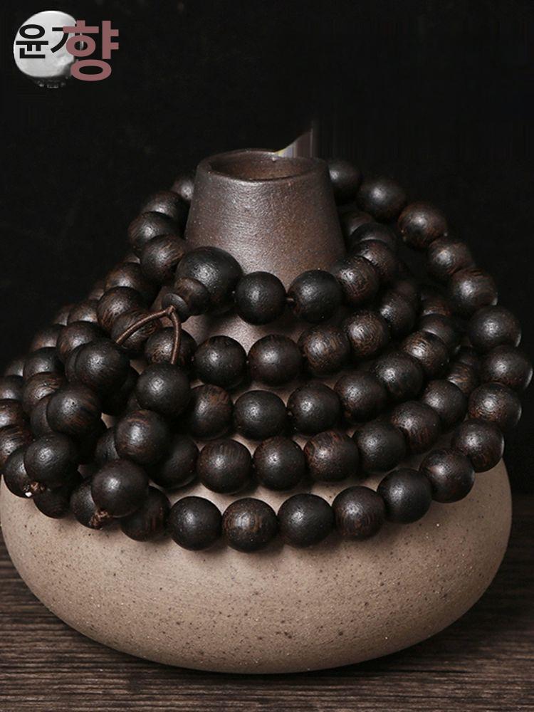 인도네시아 침향 단주 염주 팔찌 침향나무 반야심경 침수 노목-13mm 16개-18g - 상세 이미지 4