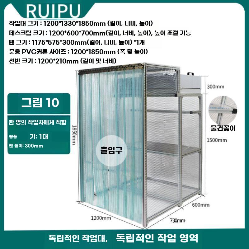 클린 부스 작업 다이 크린룸 무균 클린룸 무진 산업용 - 상세 이미지 4