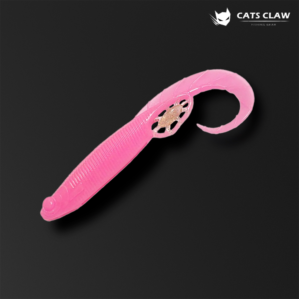 캣츠크로우 모비딕테일 광어 다운샷 웜 광따웜 광어다운샷 037_핑크, 12.7cm(5인치) - 메인 이미지